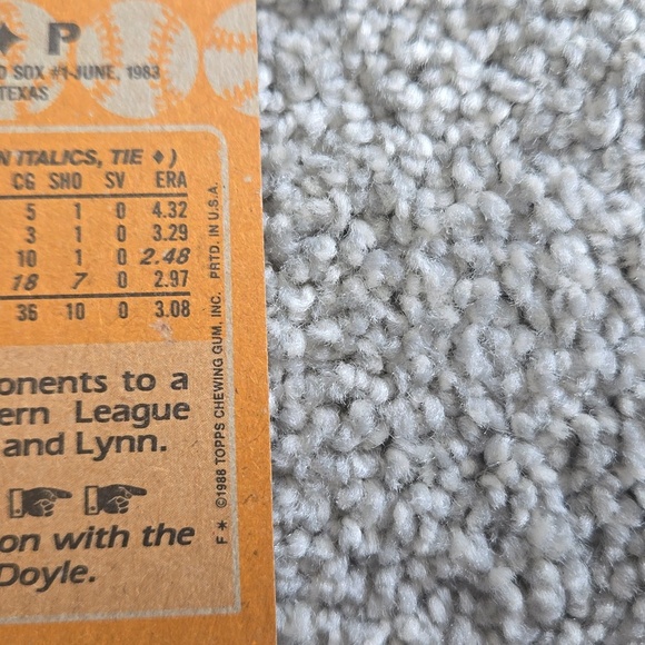 Baseball Card Singles Topps Roger Clemens 1988 - Picture 3 of 5